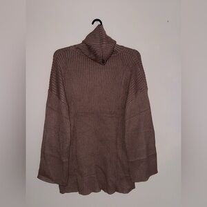 Women’s Brown Cowl Neck Sweater